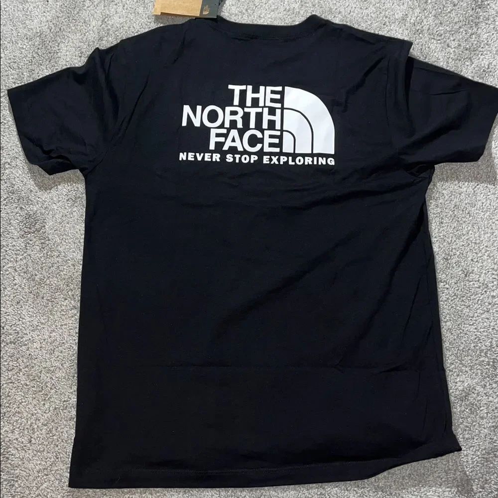 NWT The North Face Black White Block Half Dome Back Mens T-shirt L Retro Style